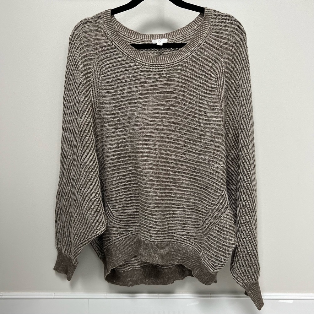 Nordstrom BP brown and white sweater